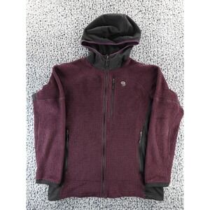 Mountain Hardwear Monkey Man Grid II Hooded Fleece Jacket Polartec Size Large